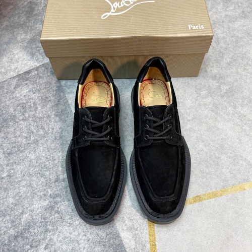Replica Christian Louboutin Leather Shoes For Men #1135440 $150.00 USD for Wholesale