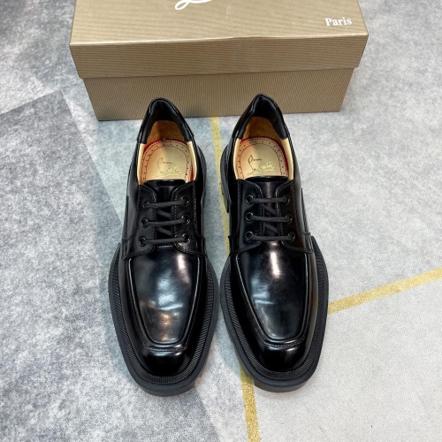 Replica Christian Louboutin Leather Shoes For Men #1135441 $150.00 USD for Wholesale