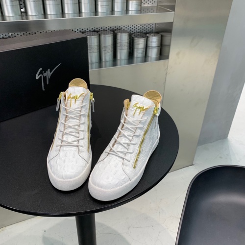 Replica Giuseppe Zanotti High Tops Shoes For Men #1135467 $92.00 USD for Wholesale