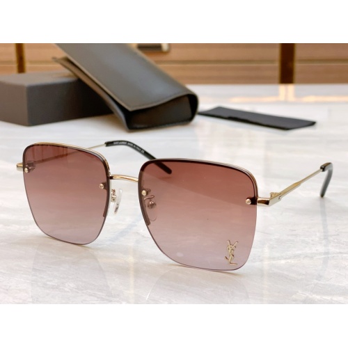 Yves Saint Laurent YSL AAA Quality Sunglasses #1135676 $60.00 USD, Wholesale Replica Yves Saint Laurent YSL AAA Quality Sunglasses