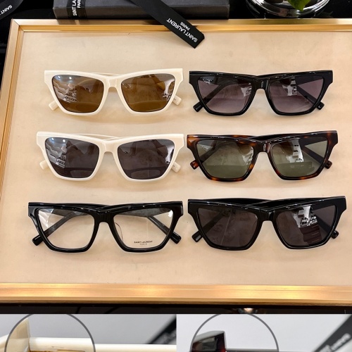 Replica Yves Saint Laurent YSL AAA Quality Sunglasses #1135689 $64.00 USD for Wholesale