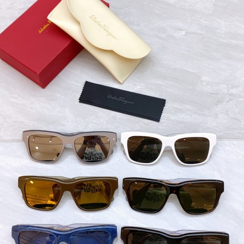 Replica Salvatore Ferragamo AAA Quality Sunglasses #1135758 $60.00 USD for Wholesale