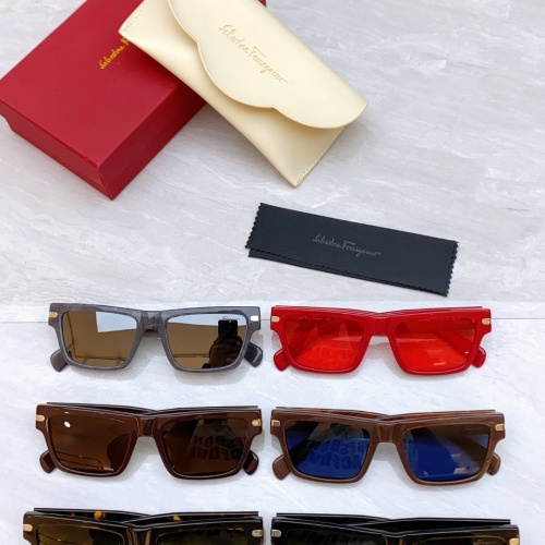 Replica Salvatore Ferragamo AAA Quality Sunglasses #1135764 $60.00 USD for Wholesale