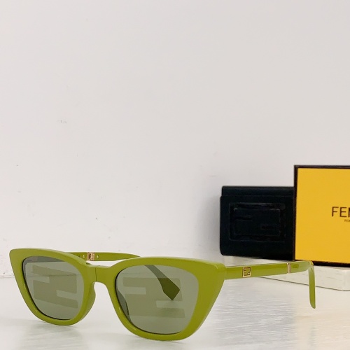 Fendi AAA Quality Sunglasses #1135937 $82.00 USD, Wholesale Replica Fendi AAA Quality Sunglasses