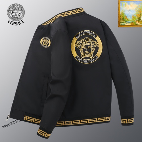 Replica Versace Jackets Long Sleeved For Men #1136142 $60.00 USD for Wholesale