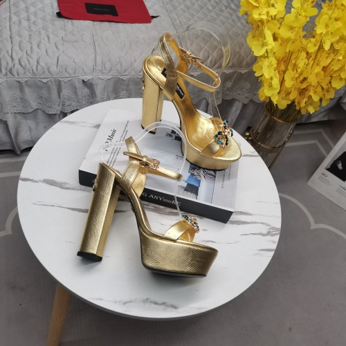 Replica Dolce & Gabbana D&G Sandal For Women #1137135 $140.00 USD for Wholesale