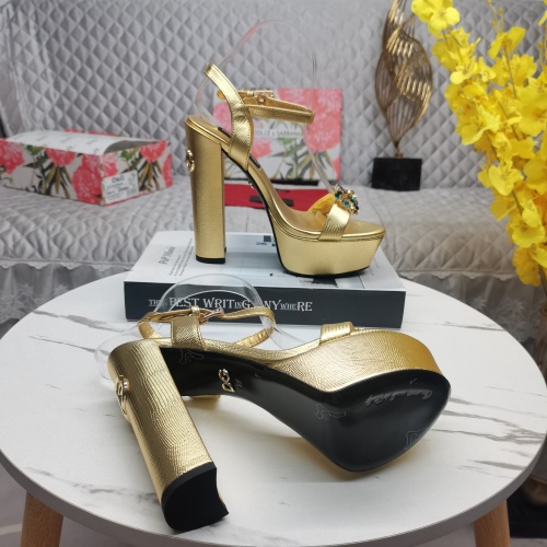 Replica Dolce & Gabbana D&G Sandal For Women #1137135 $140.00 USD for Wholesale