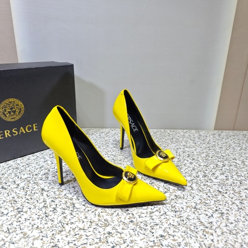Replica Versace High-Heeled Shoes For Women #1137354 $112.00 USD for Wholesale