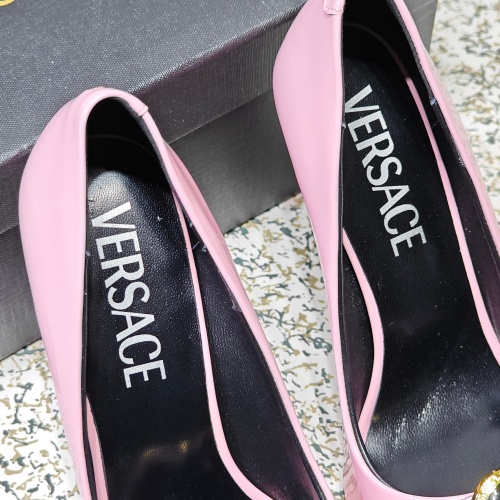 Replica Versace High-Heeled Shoes For Women #1137356 $112.00 USD for Wholesale