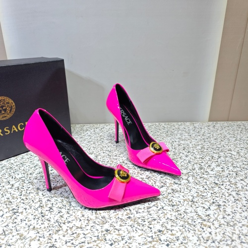Replica Versace High-Heeled Shoes For Women #1137357 $112.00 USD for Wholesale