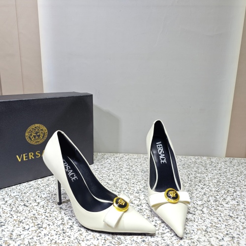 Replica Versace High-Heeled Shoes For Women #1137358 $112.00 USD for Wholesale