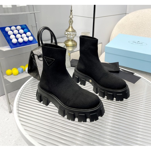 Replica Prada Boots For Women #1137672 $98.00 USD for Wholesale