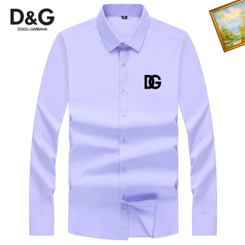 Dolce & Gabbana D&G Shirts Long Sleeved For Men #1137840
