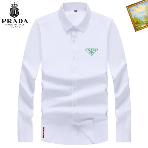 Prada Shirts Long Sleeved For Men #1137865