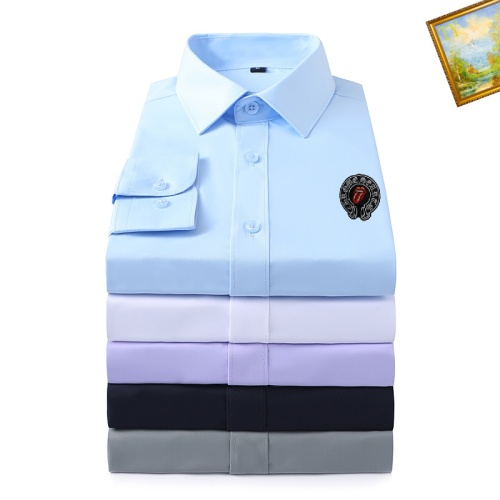 Replica Chrome Hearts Shirts Long Sleeved For Men #1137875 $40.00 USD for Wholesale