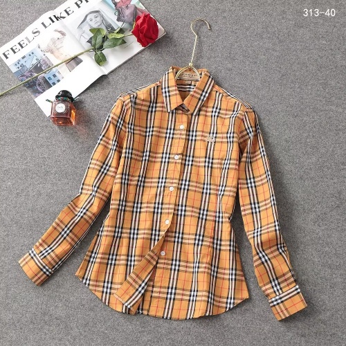 Burberry Shirts Long Sleeved For Women #1138208 $38.00 USD, Wholesale Replica Burberry Shirts