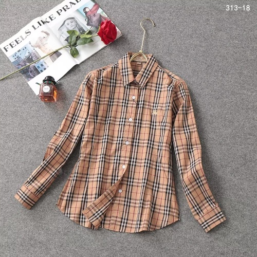 Burberry Shirts Long Sleeved For Women #1138209 $38.00 USD, Wholesale Replica Burberry Shirts