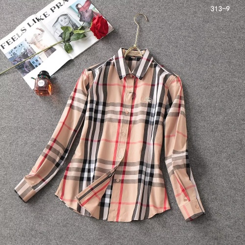 Burberry Shirts Long Sleeved For Women #1138211 $38.00 USD, Wholesale Replica Burberry Shirts
