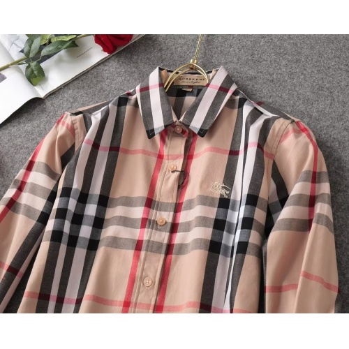 Replica Burberry Shirts Long Sleeved For Women #1138211 $38.00 USD for Wholesale