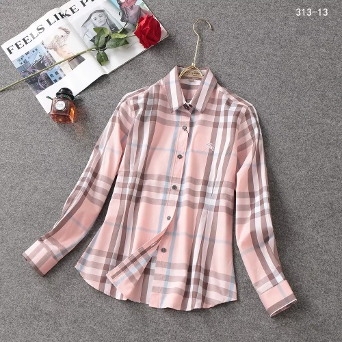Burberry Shirts Long Sleeved For Women #1138212 $38.00 USD, Wholesale Replica Burberry Shirts
