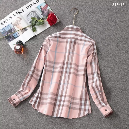 Replica Burberry Shirts Long Sleeved For Women #1138212 $38.00 USD for Wholesale