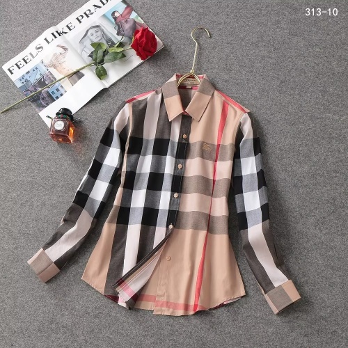 Burberry Shirts Long Sleeved For Women #1138216 $38.00 USD, Wholesale Replica Burberry Shirts