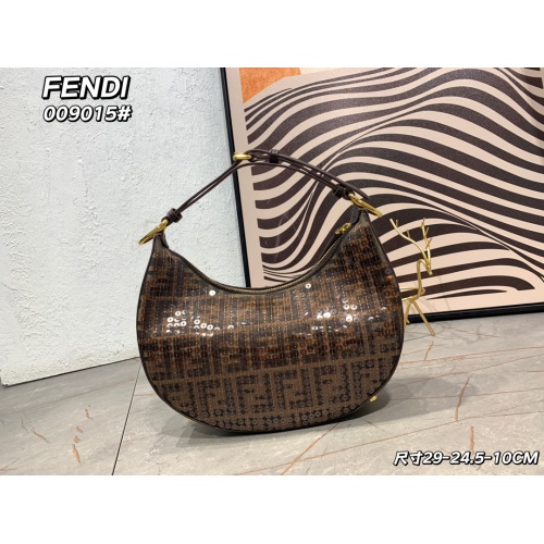 Replica Fendi AAA Quality Shoulder Bags For Women #1138357 $140.00 USD for Wholesale
