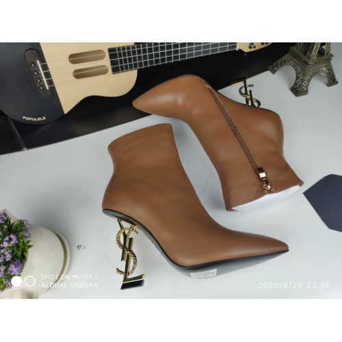 Replica Yves Saint Laurent YSL Boots For Women #1139343 $130.00 USD for Wholesale