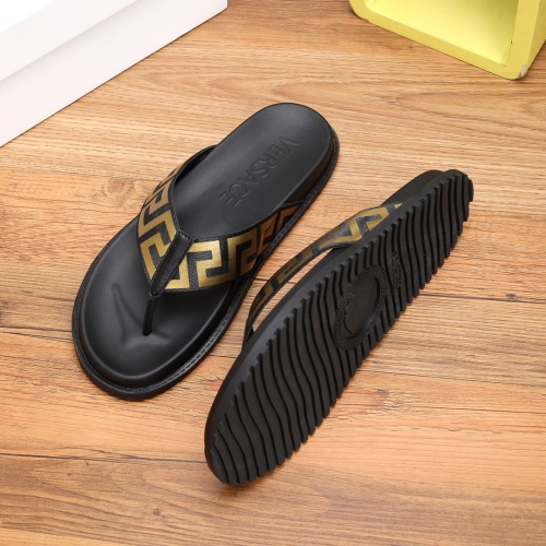 Replica Versace Slippers For Men #1139396 $52.00 USD for Wholesale