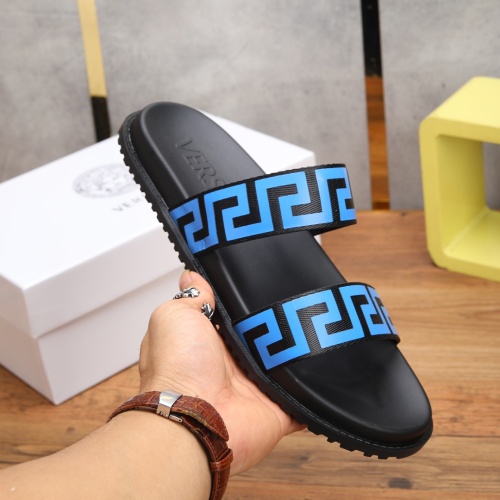 Replica Versace Slippers For Men #1139402 $52.00 USD for Wholesale