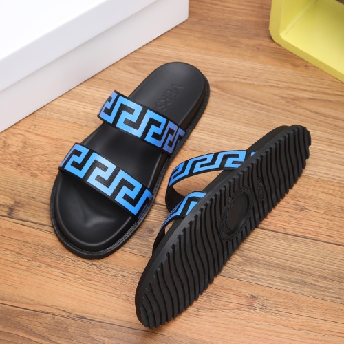 Replica Versace Slippers For Men #1139402 $52.00 USD for Wholesale