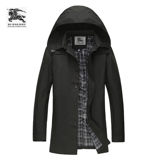 Burberry Trench Coat Long Sleeved For Men #1140003 $60.00 USD, Wholesale Replica Burberry Trench Coat