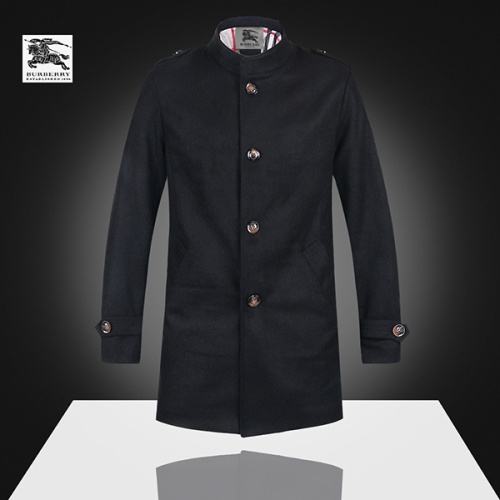 Burberry Trench Coat Long Sleeved For Men #1140007 $72.00 USD, Wholesale Replica Burberry Trench Coat