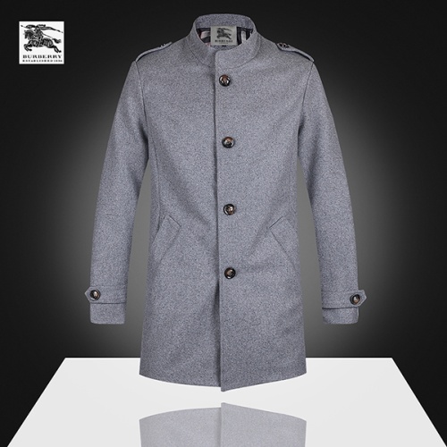Burberry Trench Coat Long Sleeved For Men #1140009