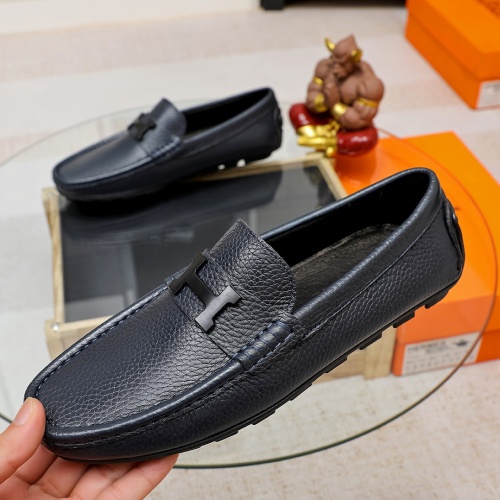 Hermes Leather Shoes For Men #1140706 $68.00 USD, Wholesale Replica Hermes Leather Shoes