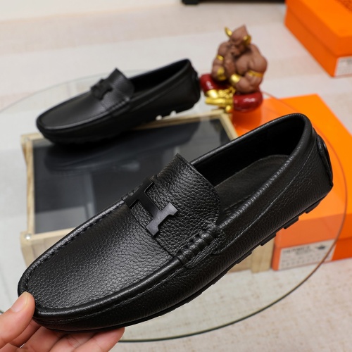 Hermes Leather Shoes For Men #1140707 $68.00 USD, Wholesale Replica Hermes Leather Shoes
