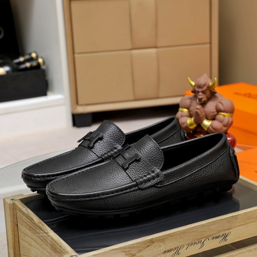 Replica Hermes Leather Shoes For Men #1140707 $68.00 USD for Wholesale
