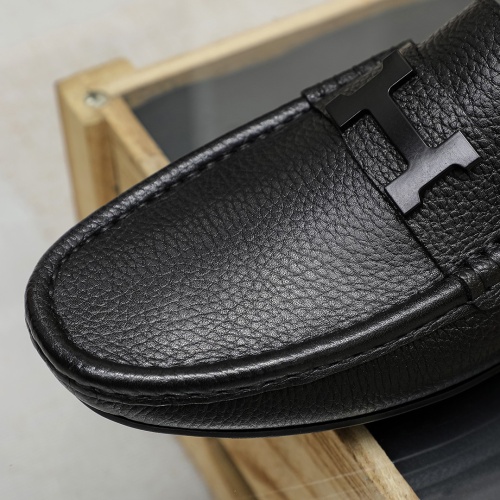 Replica Hermes Leather Shoes For Men #1140707 $68.00 USD for Wholesale