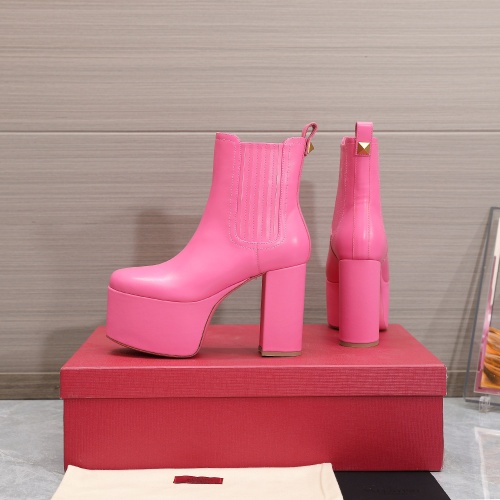 Replica Valentino Boots For Women #1140777 $155.00 USD for Wholesale