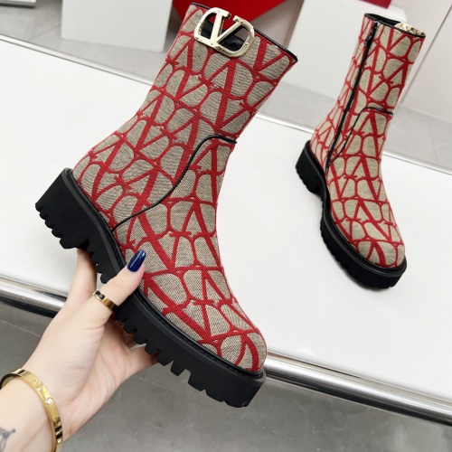 Replica Valentino Boots For Women #1140879 $102.00 USD for Wholesale