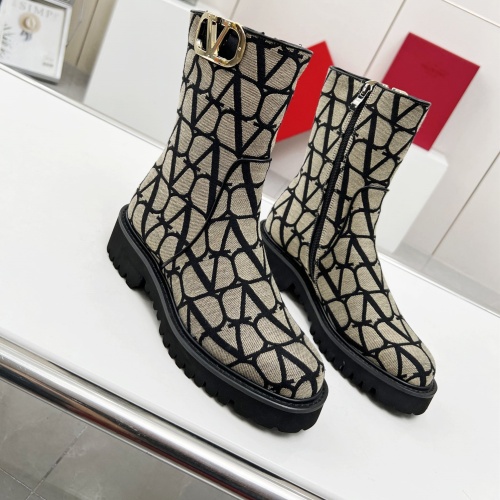 Replica Valentino Boots For Women #1140880 $102.00 USD for Wholesale