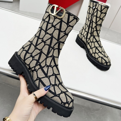 Replica Valentino Boots For Women #1140880 $102.00 USD for Wholesale