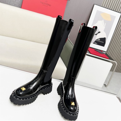 Replica Valentino Boots For Women #1140900 $150.00 USD for Wholesale