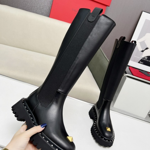 Replica Valentino Boots For Women #1140901 $150.00 USD for Wholesale