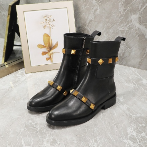 Replica Valentino Boots For Women #1140963 $108.00 USD for Wholesale