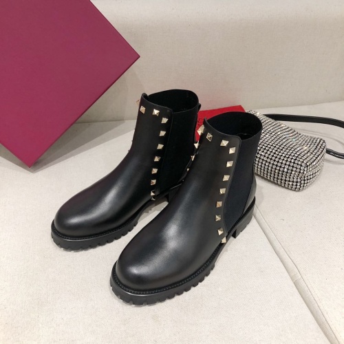 Replica Valentino Boots For Women #1140964 $92.00 USD for Wholesale