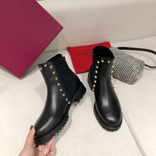 Replica Valentino Boots For Women #1140964 $92.00 USD for Wholesale