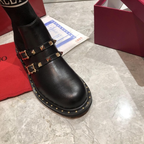 Replica Valentino Boots For Women #1140968 $100.00 USD for Wholesale