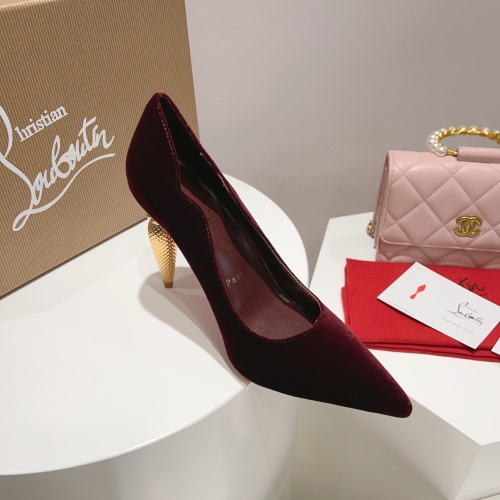 Replica Christian Louboutin High-heeled shoes For Women #1140989 $122.00 USD for Wholesale