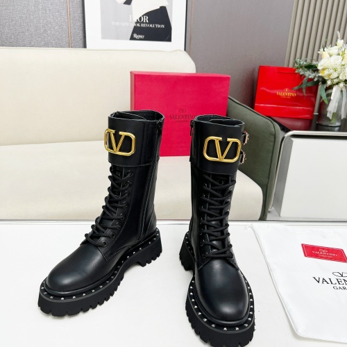 Replica Valentino Boots For Women #1140997 $128.00 USD for Wholesale